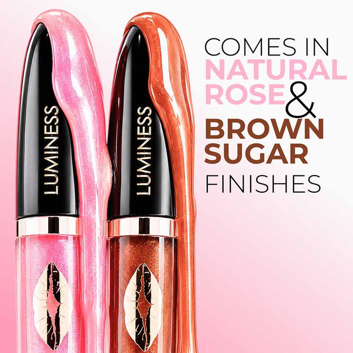 Shiny hot kiss lip plumper delivering a fuller appearance and glossy finish